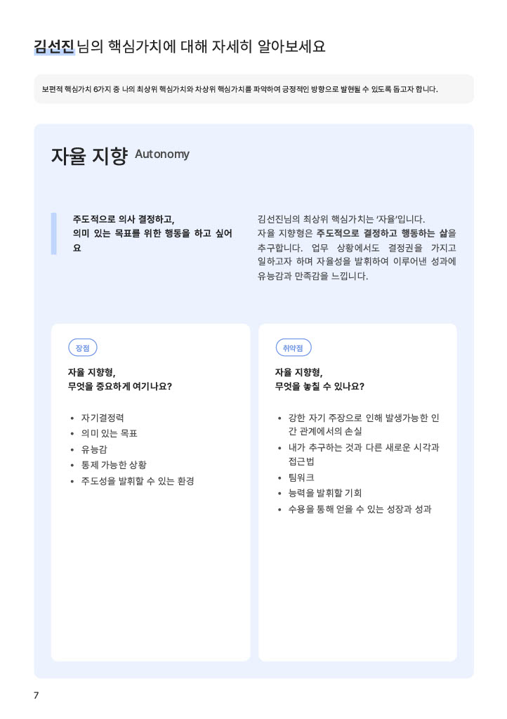 진단 리포트 4페이지
